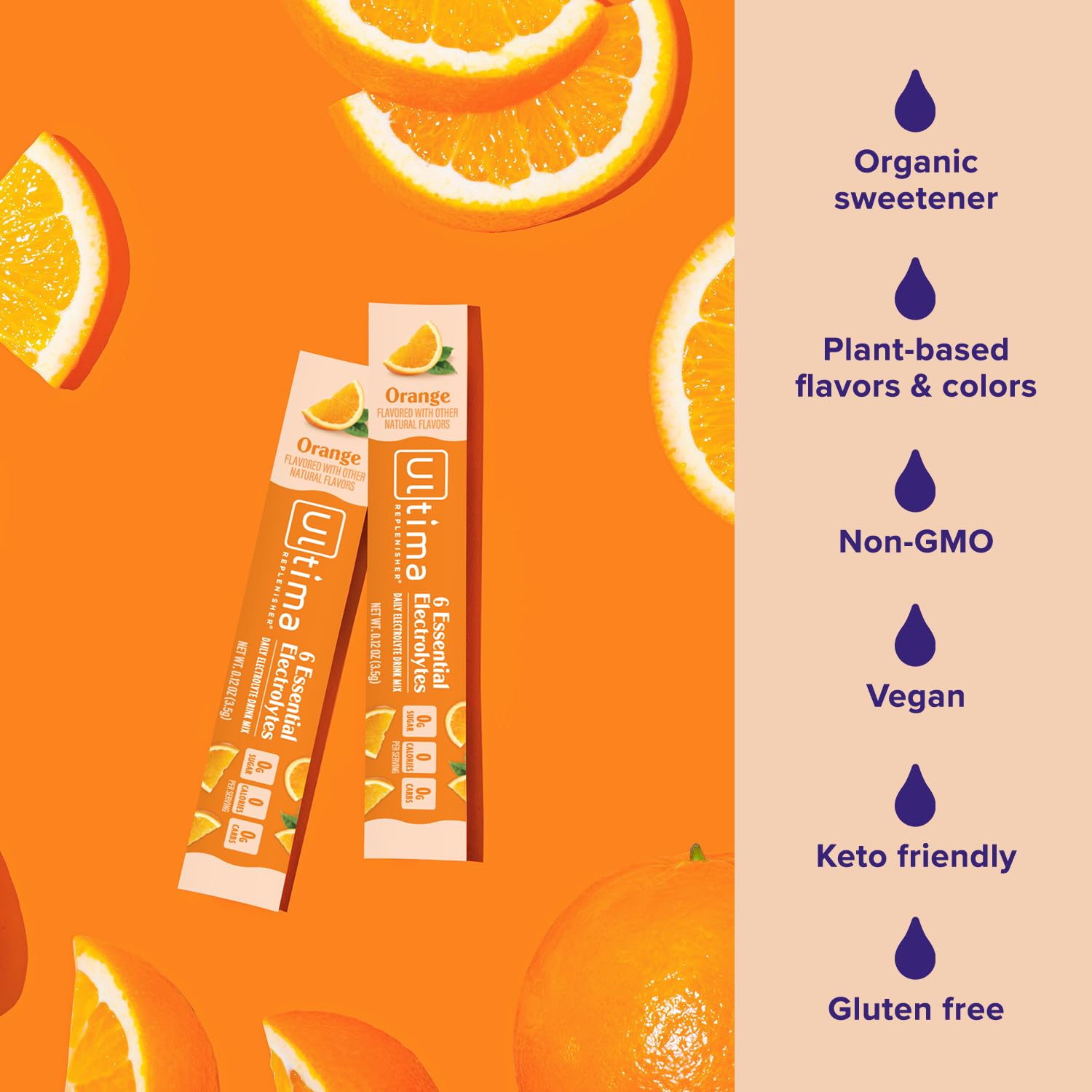 Ultima Replenisher eau avec glace: fraîcheur instantanée et rafraîchissement.