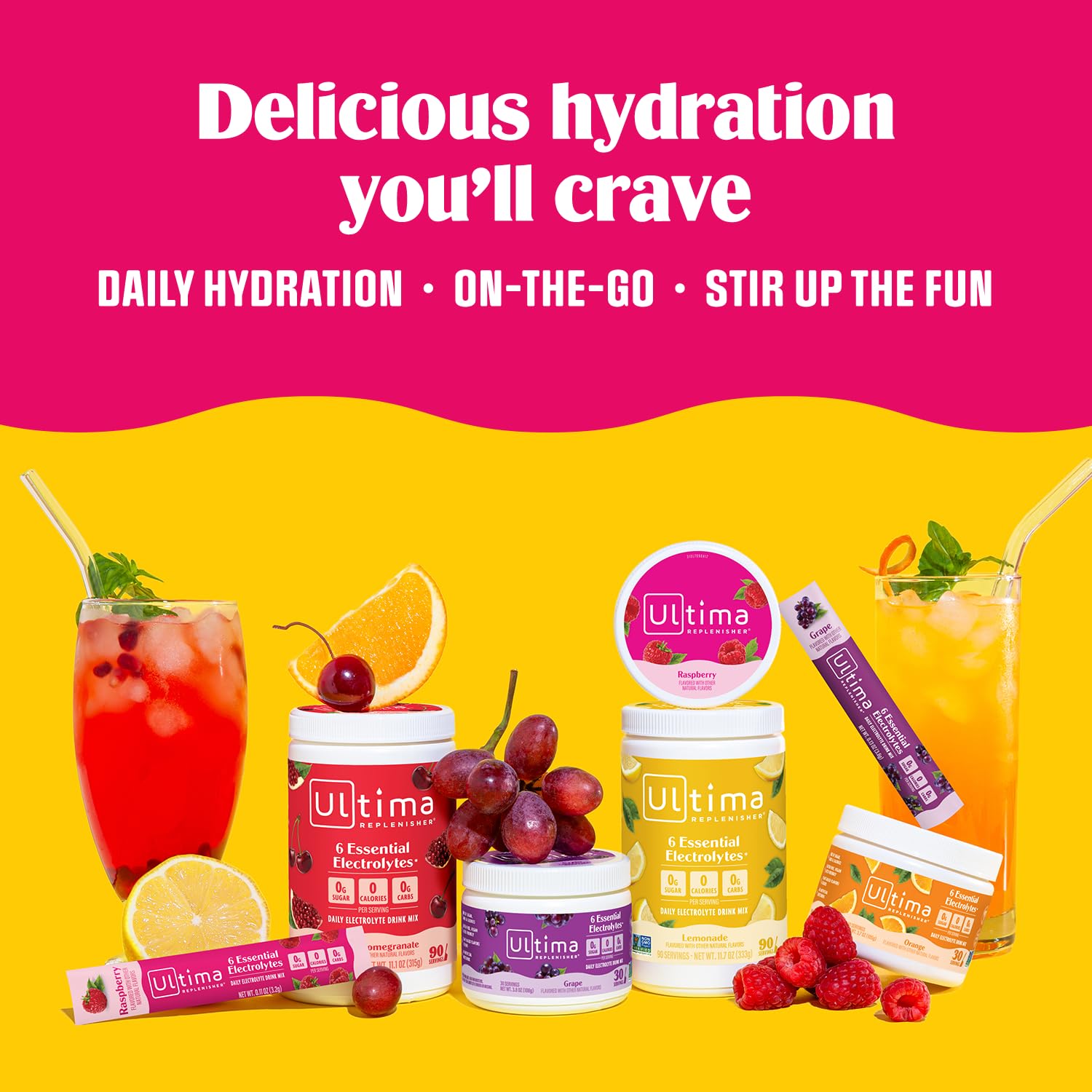 Confiance durable: Ultima Replenisher apporte une solution d'hydratation reconnue.