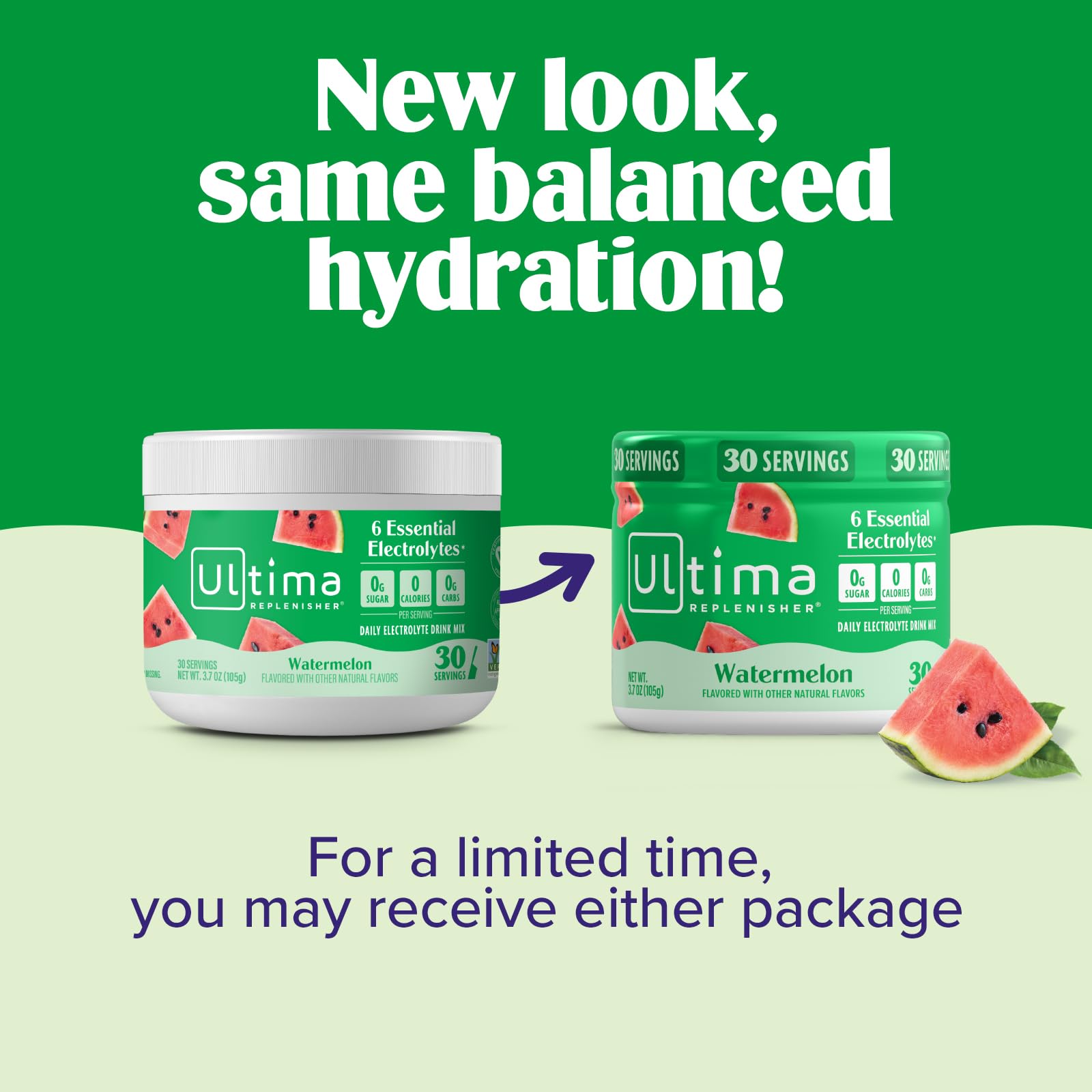 Ultima Replenisher – étiquette sans sucre et calories, routine quotidienne idéale.