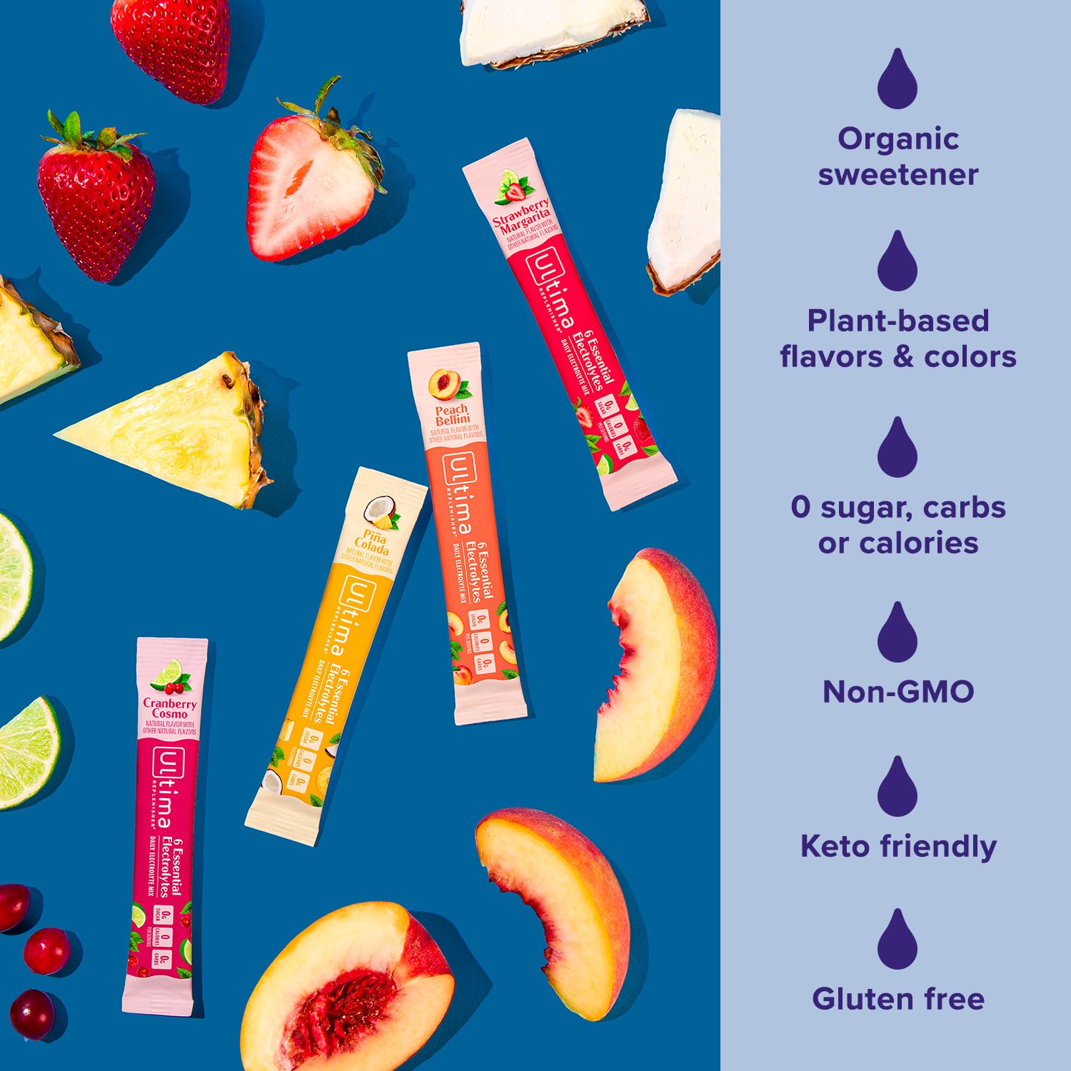 Ultima Replenisher Mocktini Pina Colada – boisson légère et tropicale sans sucre