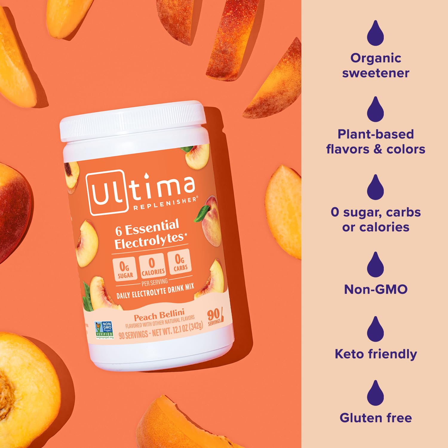 Vitamine C et zinc ajoutent des nutriments sans sucre.