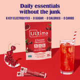 Ultima Replenisher sachets-doseurs hydratation quotidienne faciles à emporter.