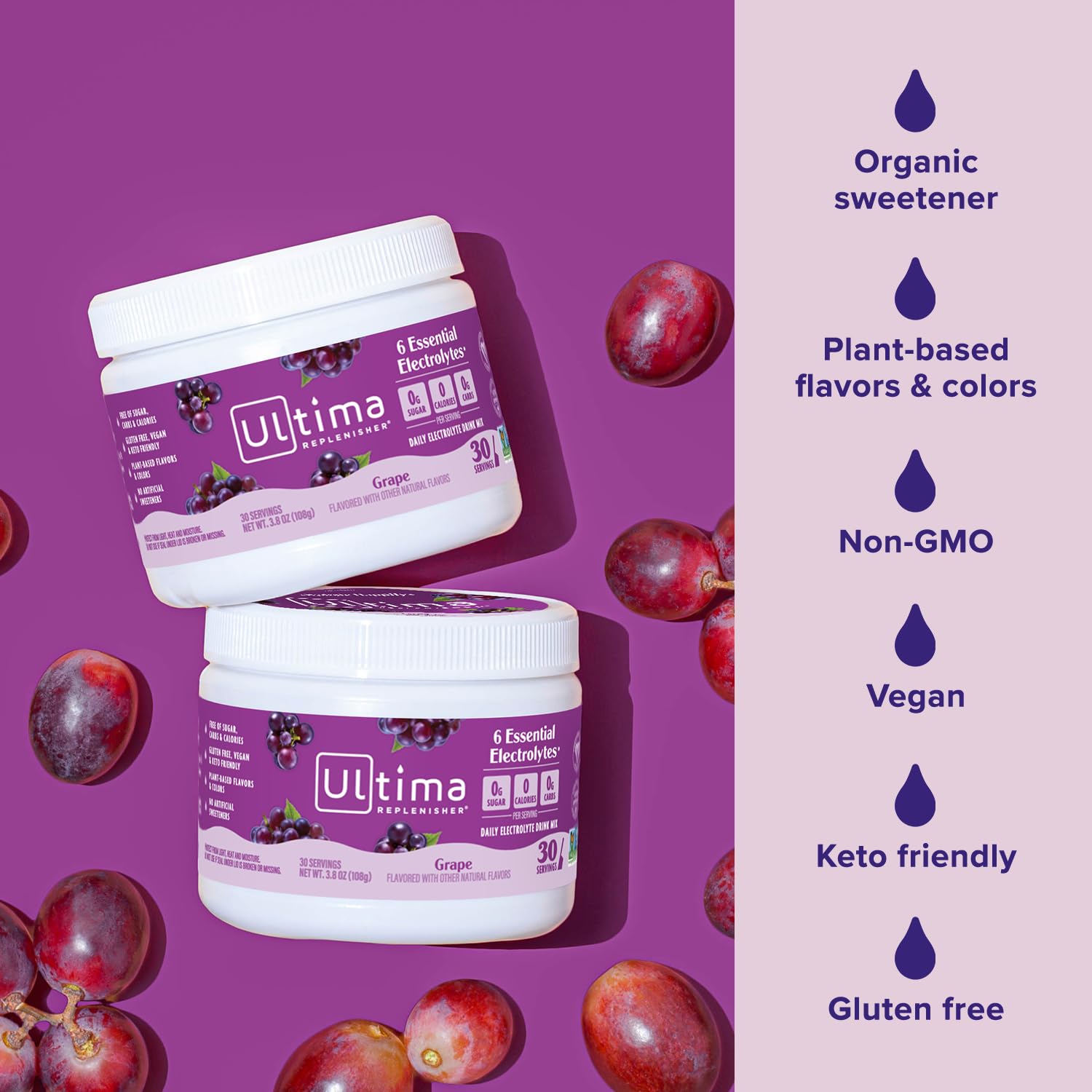 Vitamine C et zinc dans Ultima Replenisher, soutien quotidien.