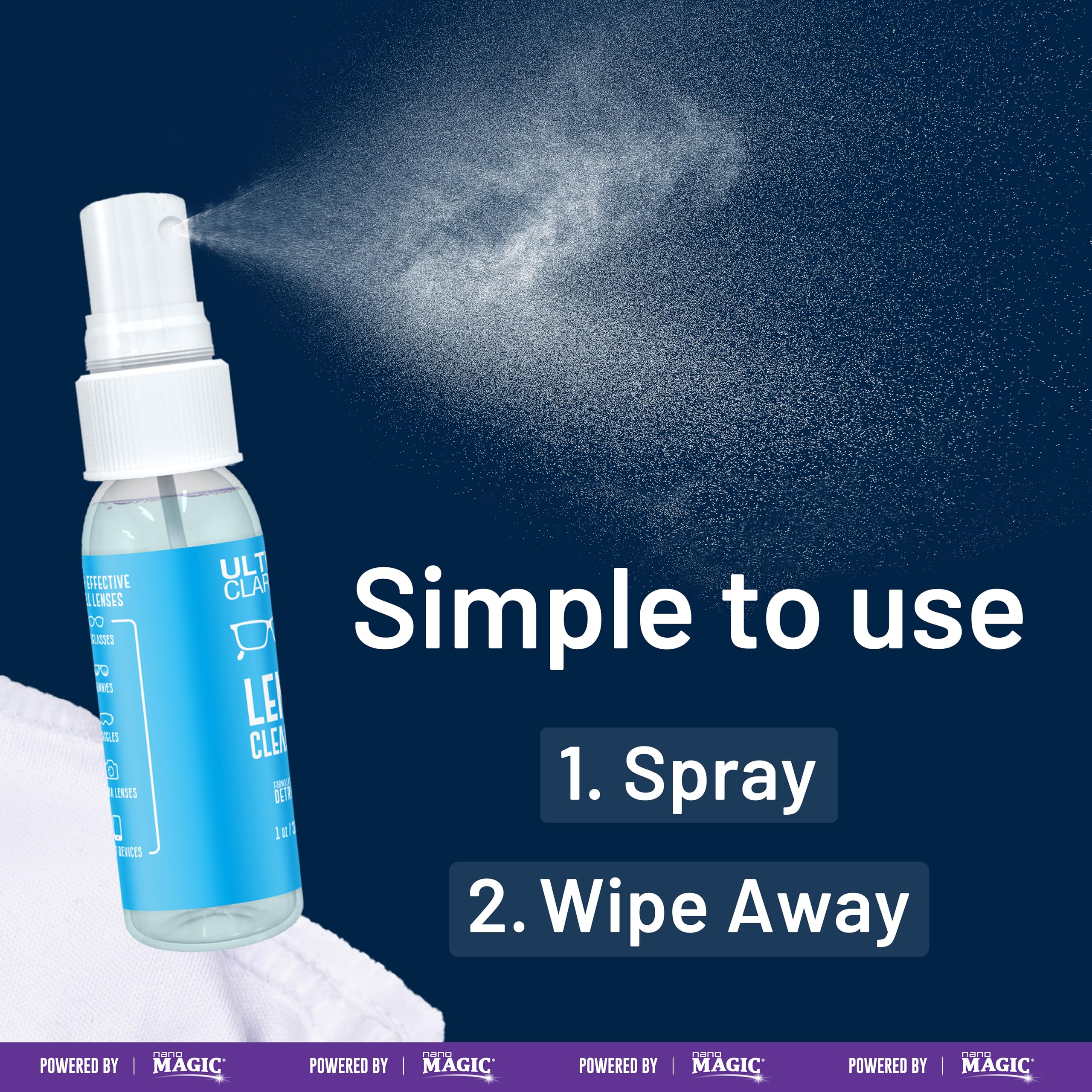 Fabriqué aux États-Unis, Ultra Clarity Nano Magic garantit qualité.