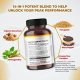 ULTRA HERBS Maca Peruana jaune – format capsules, routine énergisante
