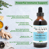 Ultra Silver Colloïdal emballage produit clair et élégant