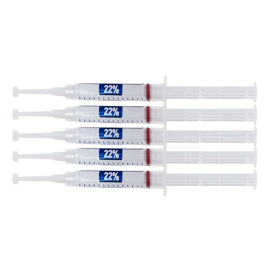 Ultra White - seringue gel blanchiment 22% pour application précise et résultats potentiels.