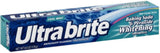 Dentifrice UltraBrite au bicarbonate et peroxyde, menthe fraîche, pour des taches réduites et haleine fraîche.