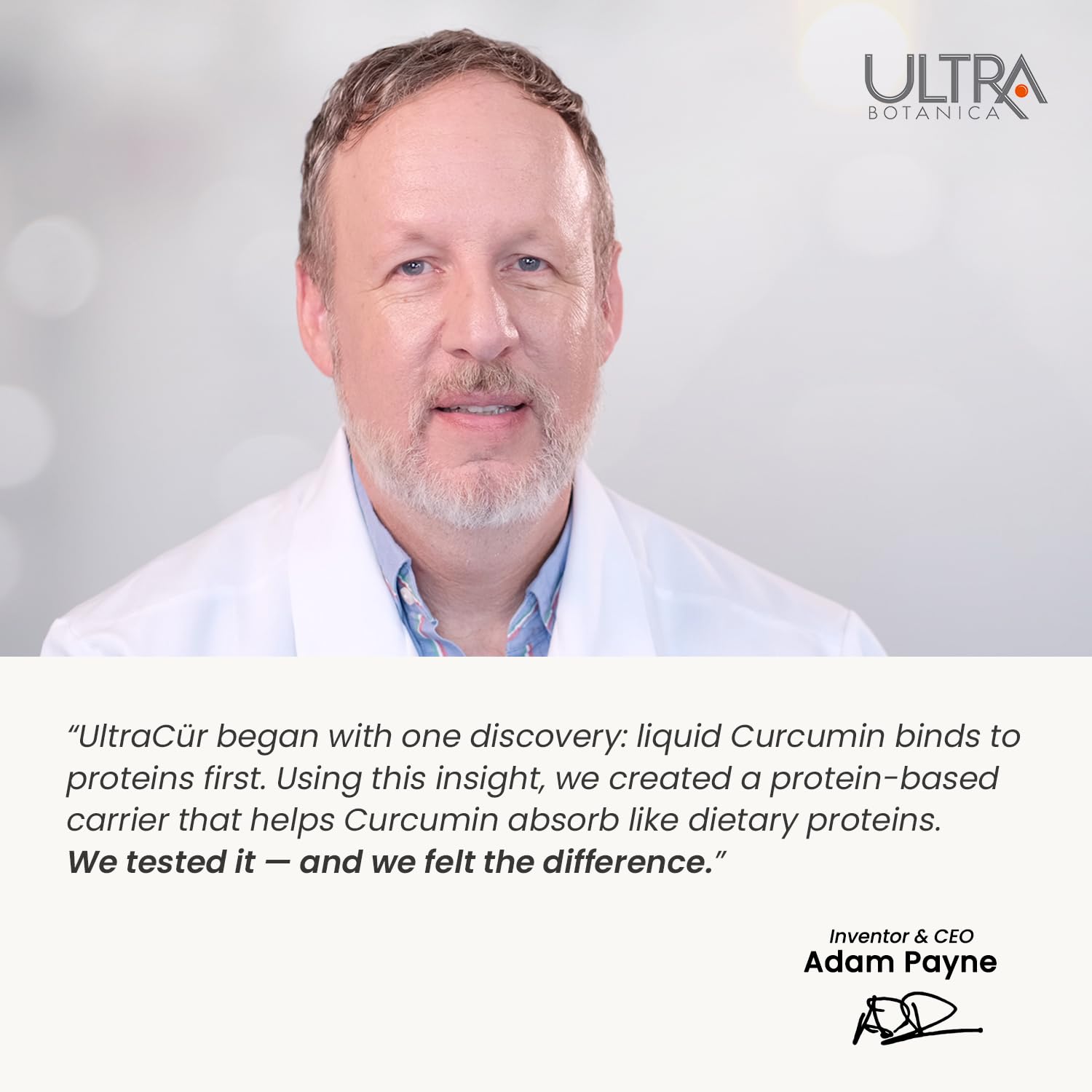 UltraCur Curcumin Complex – présentation axée sur le bien-être quotidien.