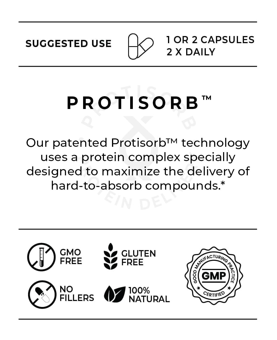 UltraCur Curcumin Complex – capsules végétariennes faciles à avaler et pratiques.