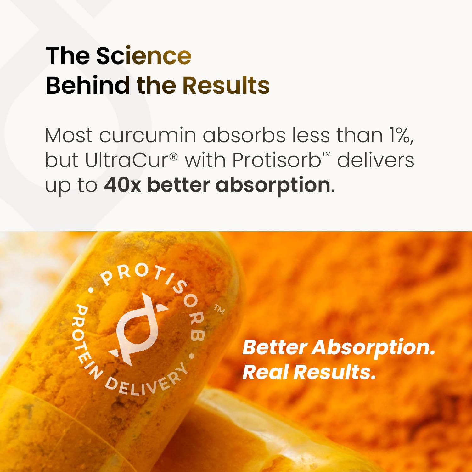 UltraCur Curcumin Complex – ingrédients à 95% curcumine et extrait standardisé.