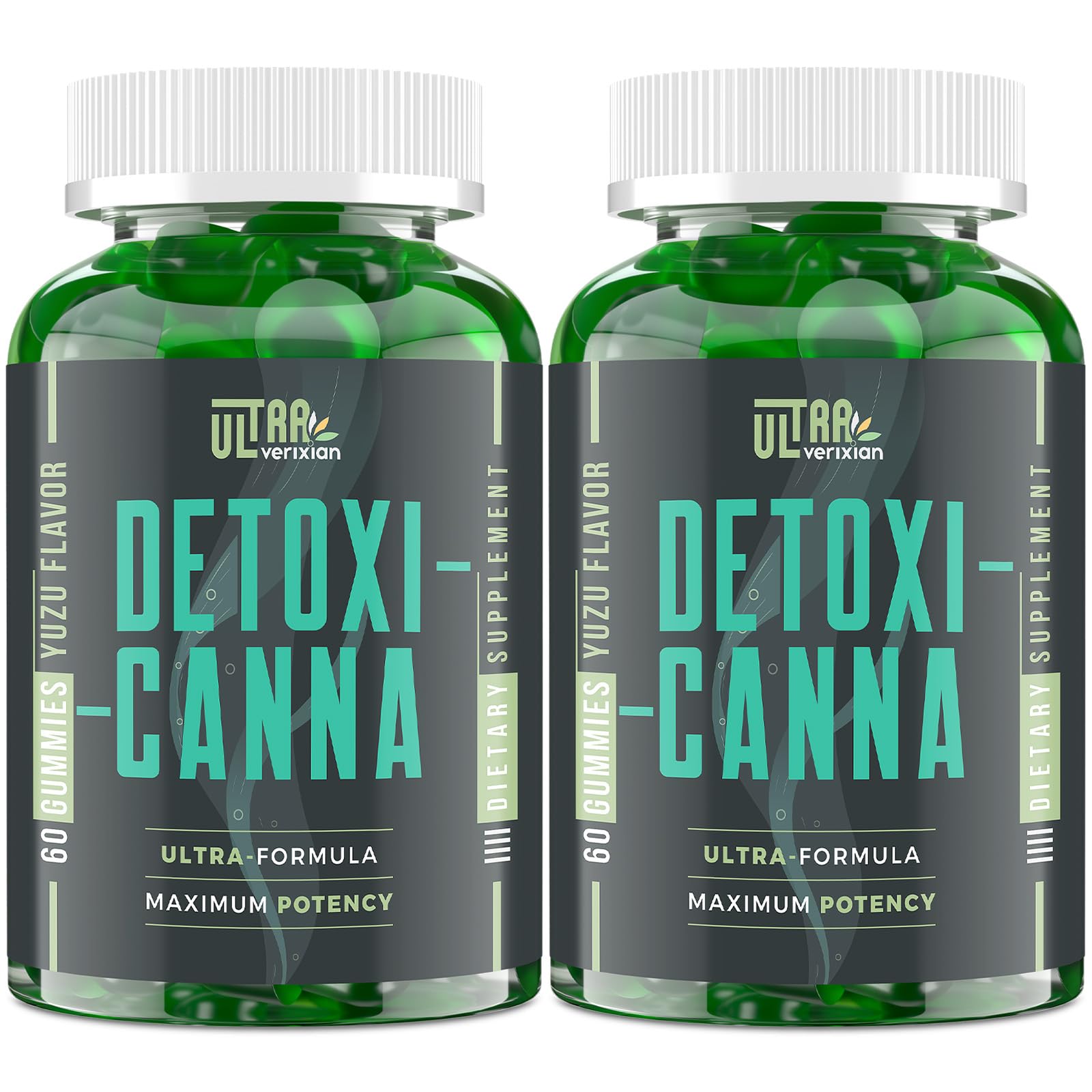 Gommes Ultraverixian Detox – bouteille visible, soutien detox pratique.