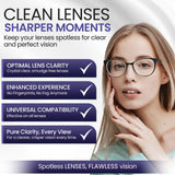 Lunettes AR coated nettoyées par ULTRAVUE, résultat net et sans traces