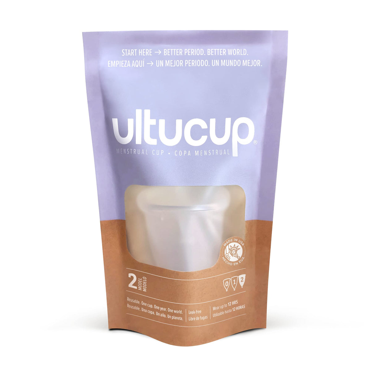 UltuCup – Emballage durable et compostable pour le produit.