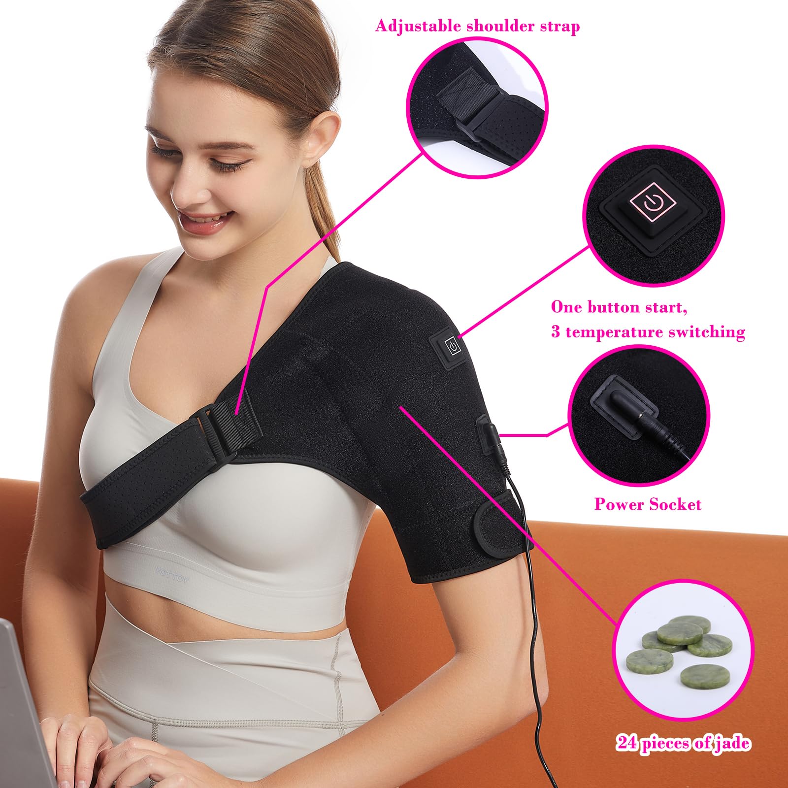 UMEBEAM Utilisation-domicile-bureau: wrapper chauffant pratique à domicile ou au travail.