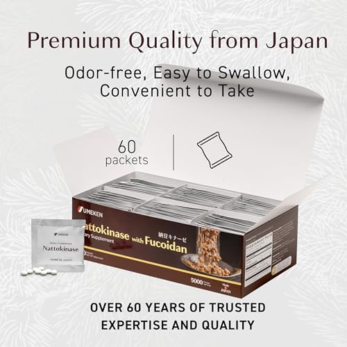Umeken Nattokinase Plus Fucoidan – dose unique pour routine quotidienne