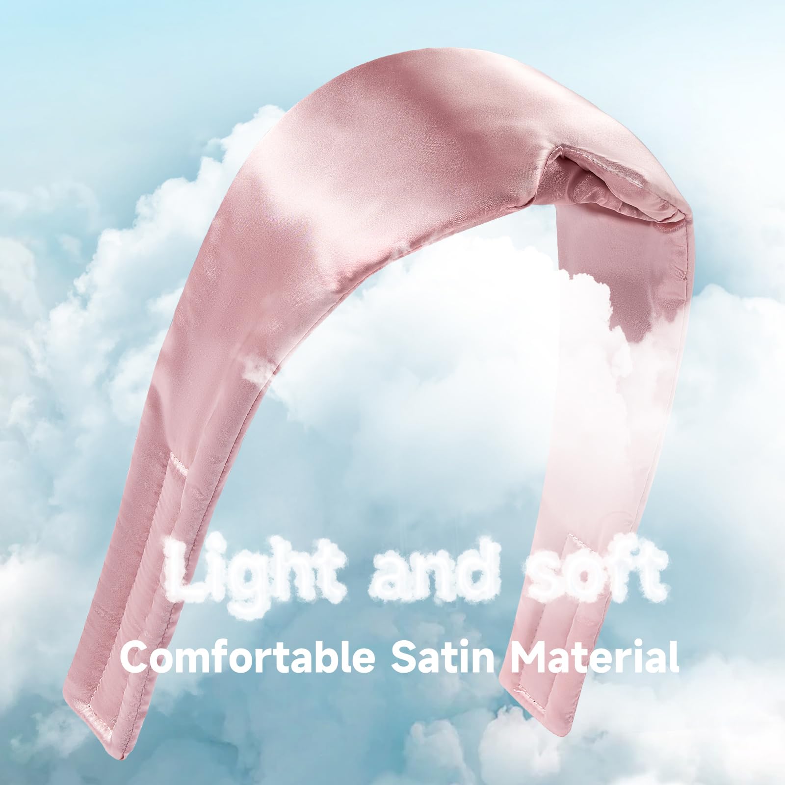 Bande large Umisleep rose pour le confort des dormeurs latéraux.