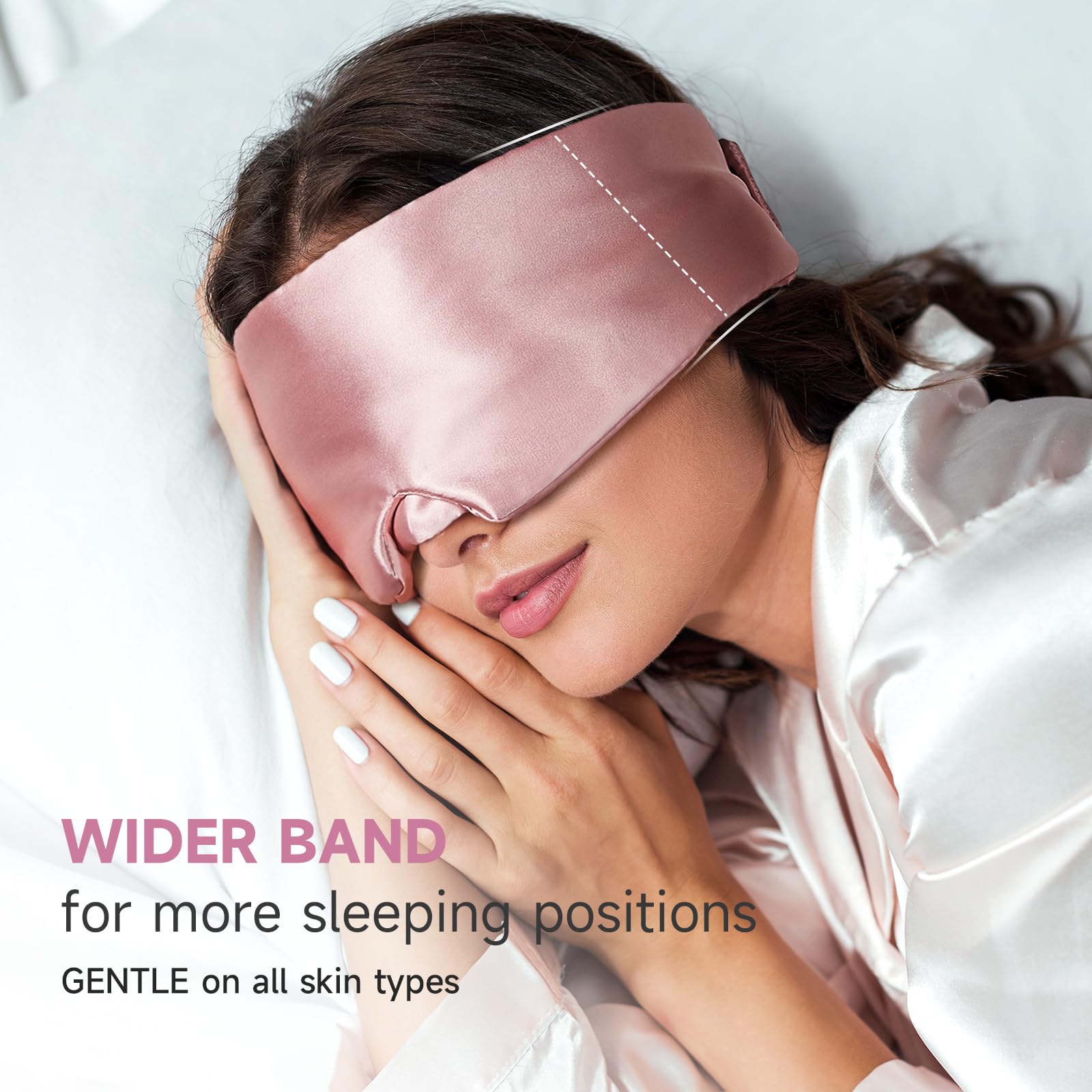 Entretien facile: lavage en machine du masque rose Umisleep.