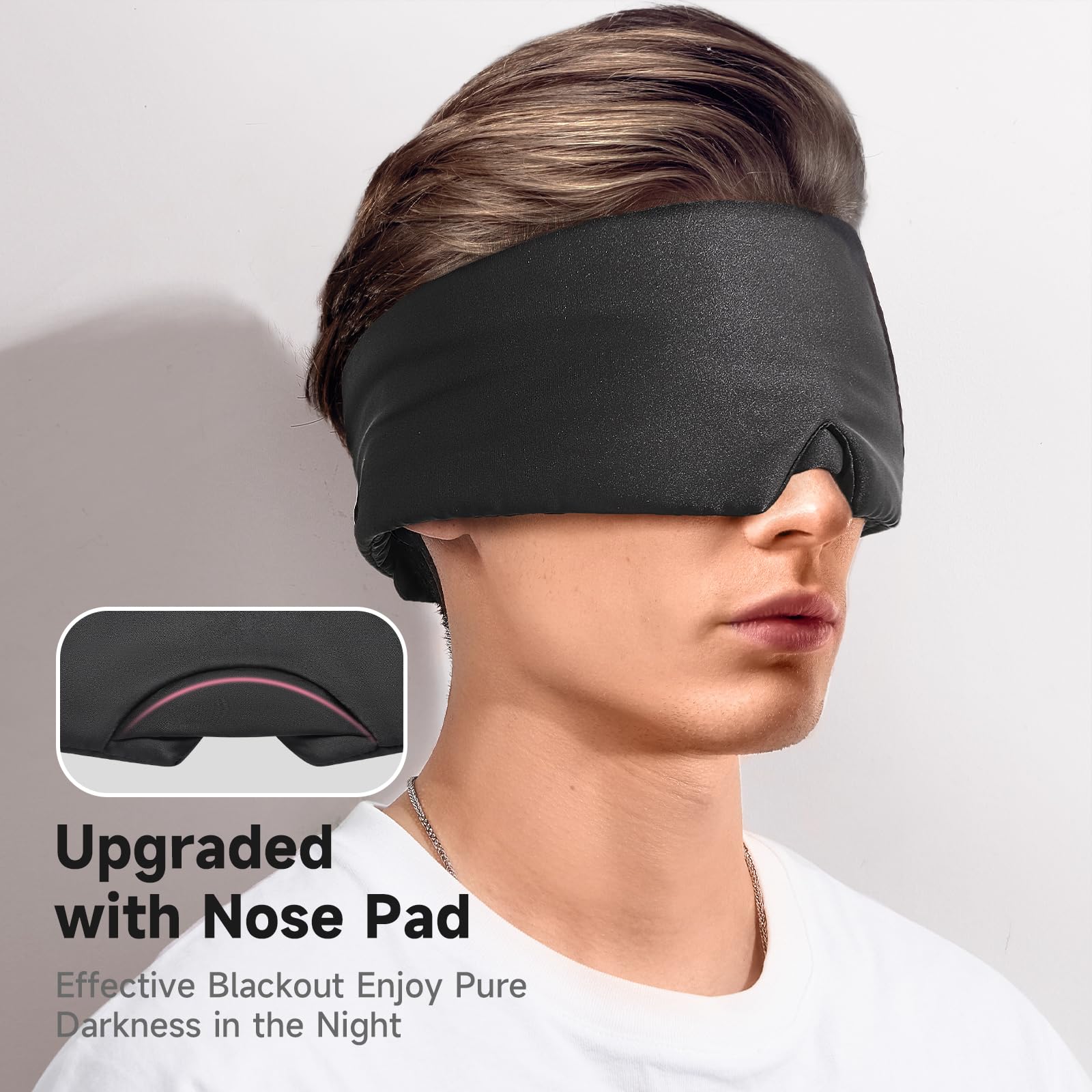 Umisleep masque anti-lumière pont nasal réduit les reflets