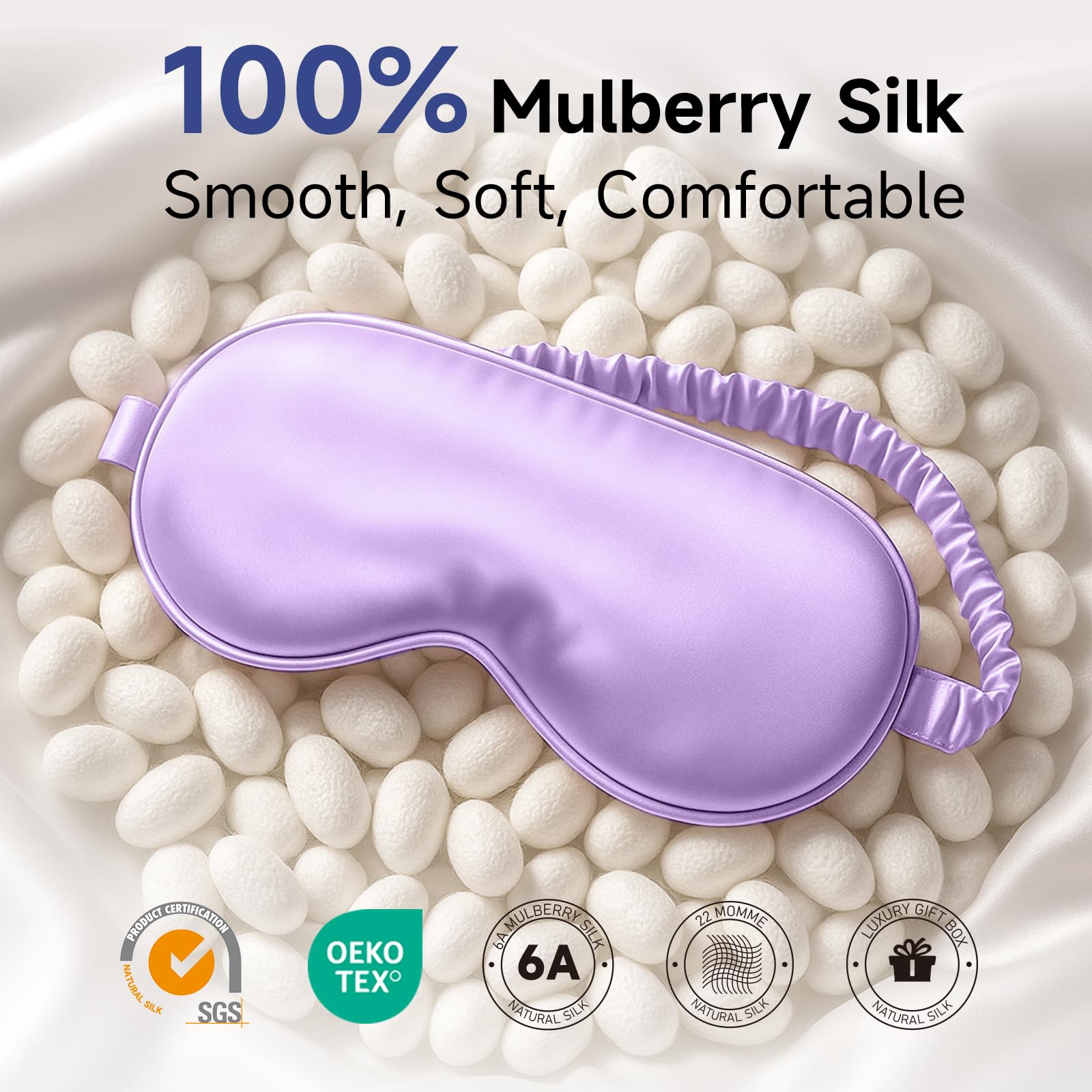 Masque Umisleep douceur peau, idéal pour peaux sensibles et confort nocturne.