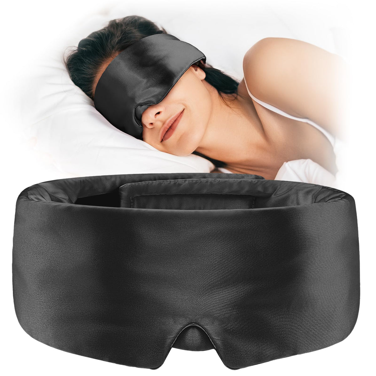 Umisleep masque-sommeil-doux, confort léger et agréable sur le visage.