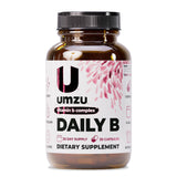 UMZU Daily B – Bouteille montrant le complément, énergie naturelle sans caféine.
