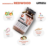 UMZU Redwood – ail et marron d'inde comme ingrédients phares.