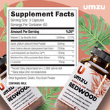 UMZU Redwood – écorce de pin démontrant un ingrédient naturel.