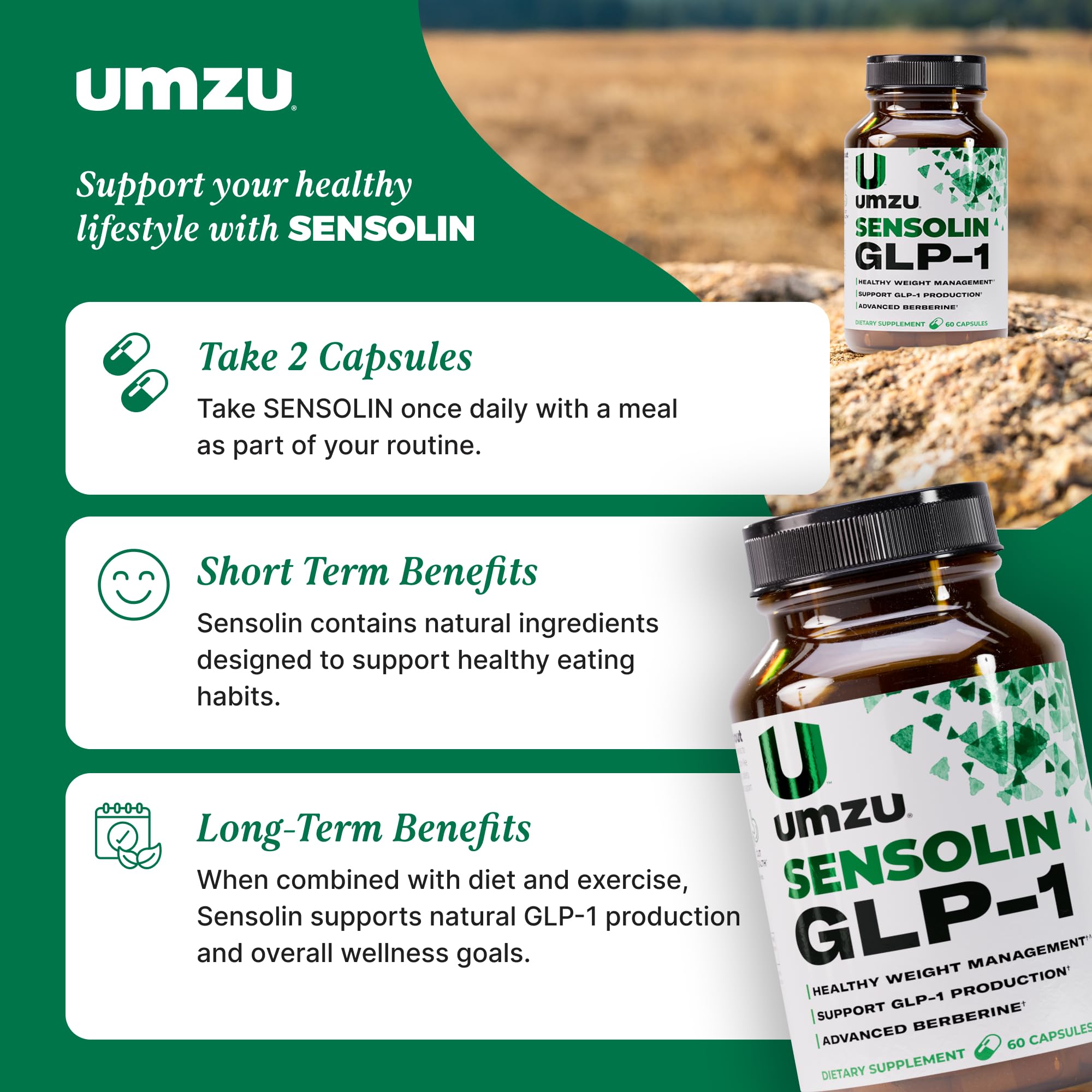 UMZU Sensolin – chromium en capsules facilitant le métabolisme et l’énergie durable.