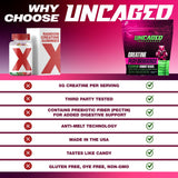 Uncaged Performance – gummies créatine monohydrate, texture moelleuse à prendre en main