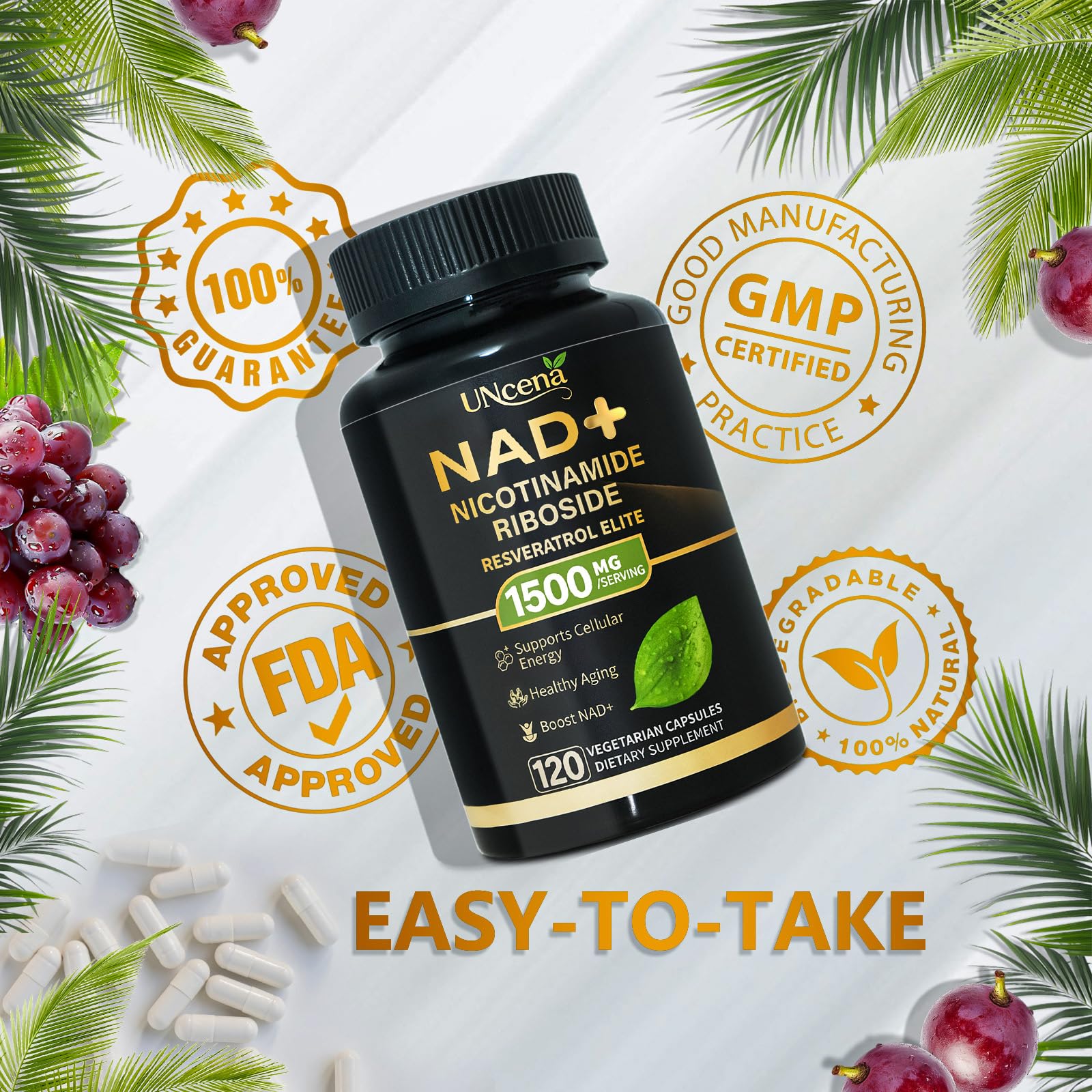 UNcena NAD – Absorption liposomale: meilleure disponibilité.