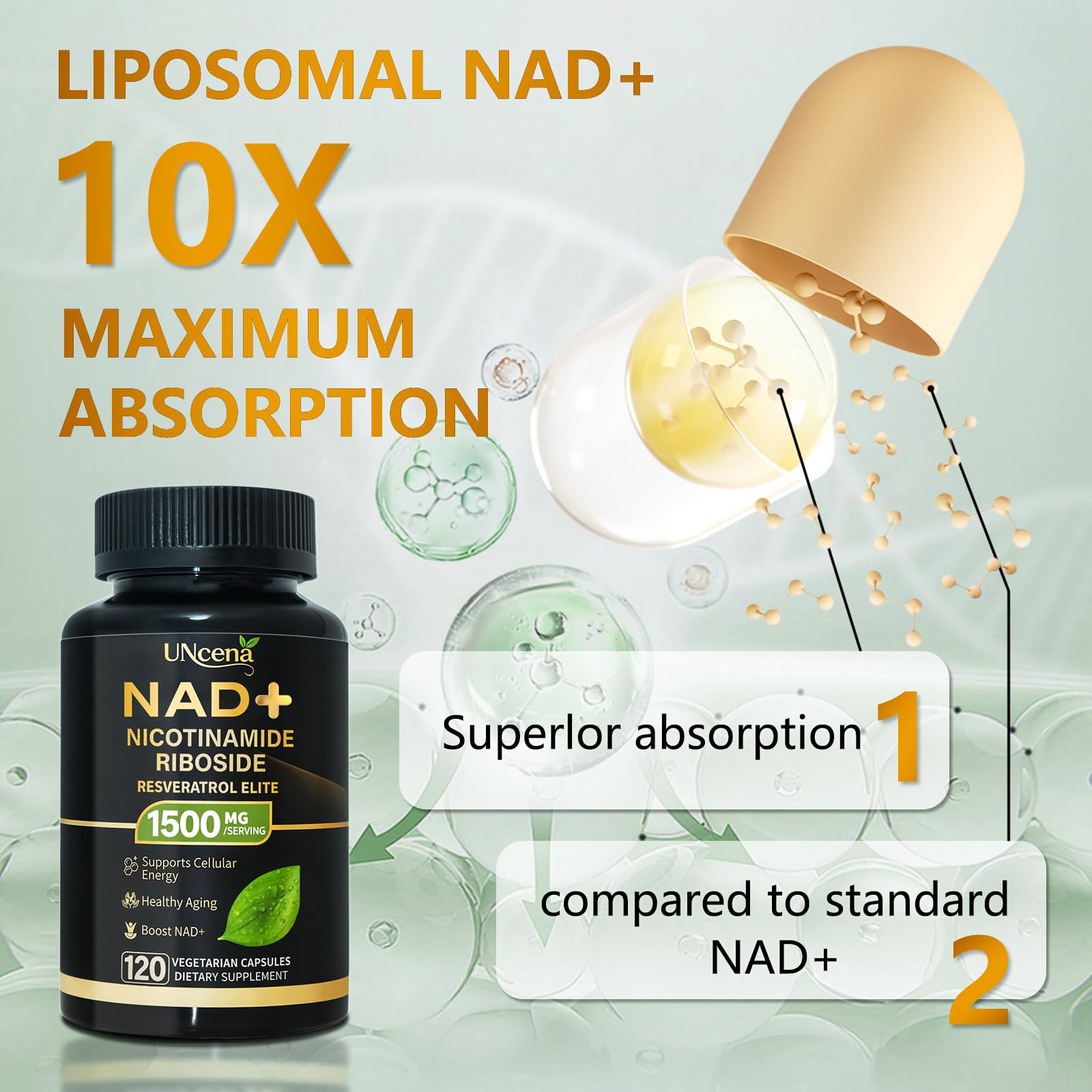 UNcena NAD, boîte extérieure: emballage clair et facilité de rangement.