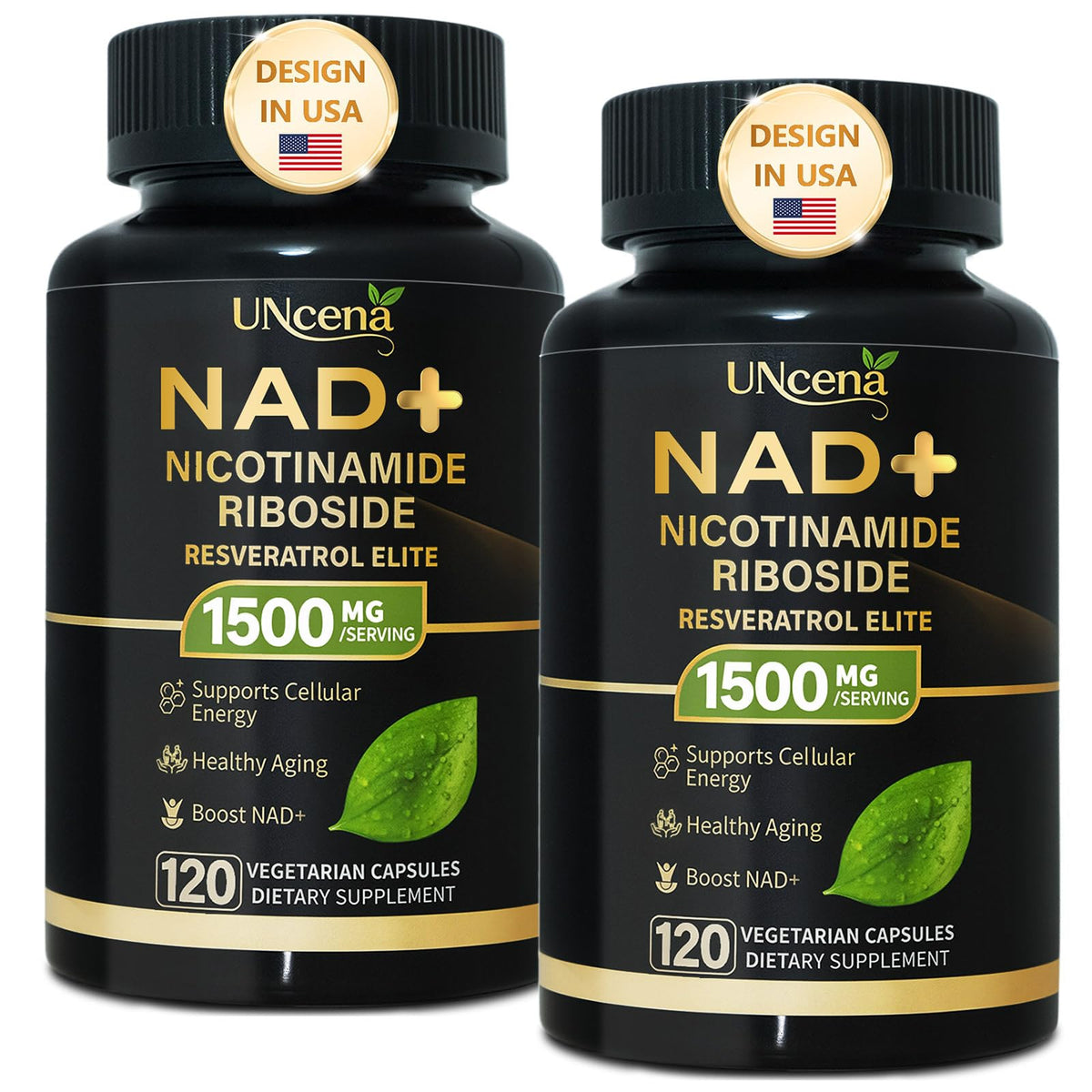 UNcena NAD, bouteille: soutien énergie cellulaire et vitalité au quotidien.