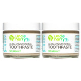 Dentifrice remineralisant Uncle Harry's en pot verre, emballage zéro déchet.