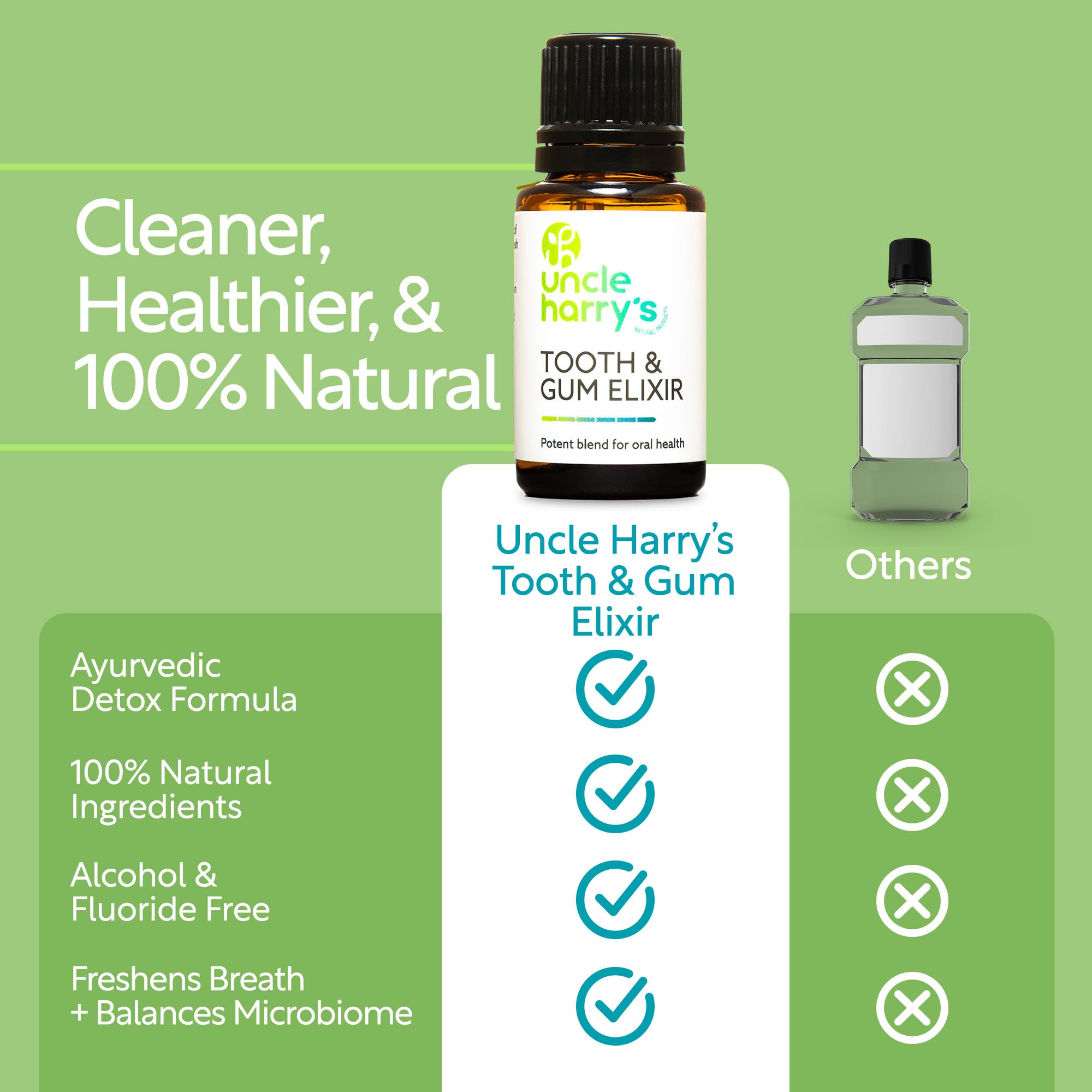 Ingrédients naturels menthe et origan dans Uncle Harry's Elixir aromathérapie.