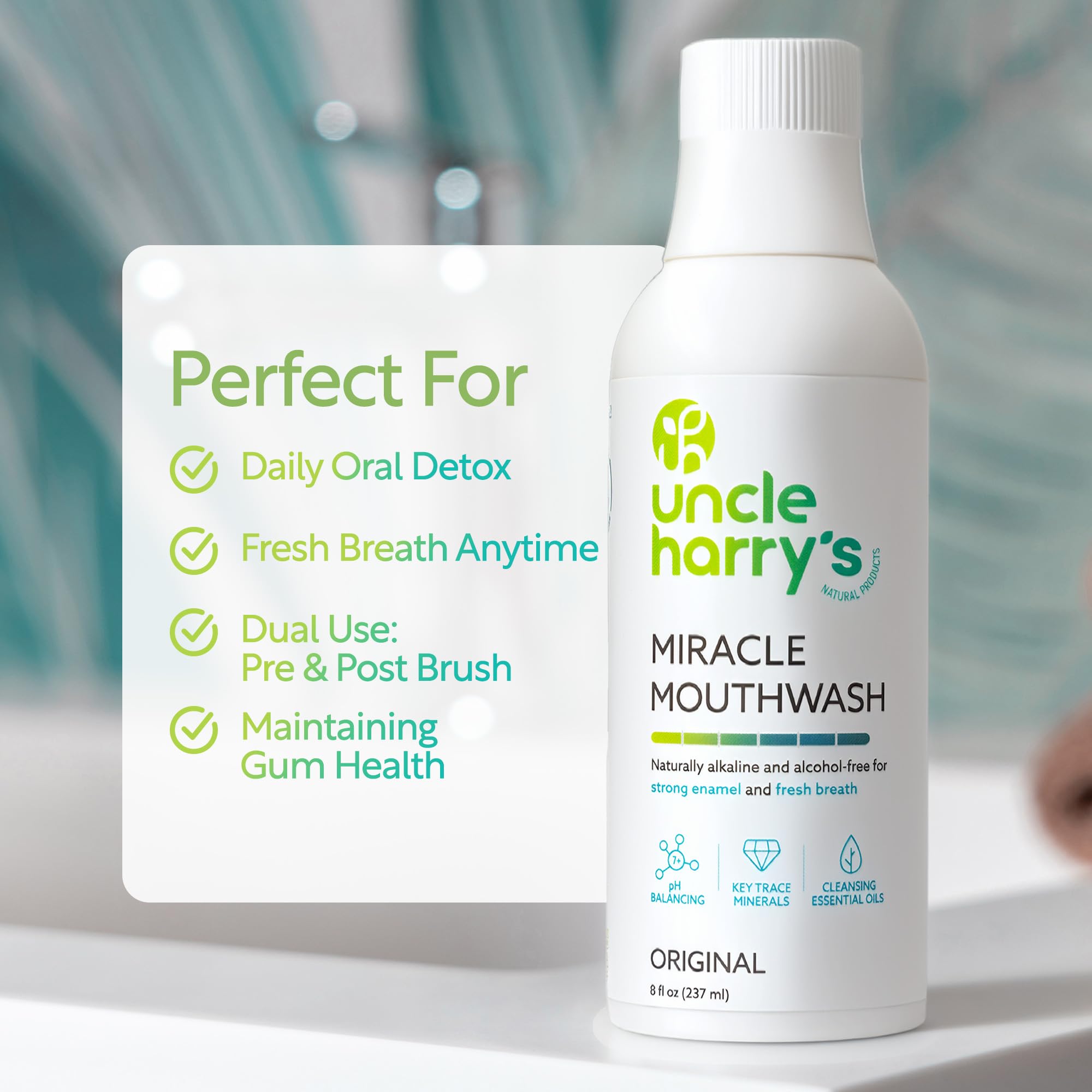 Formule sans alcool, adaptée aux adultes et enfants grâce à Uncle Harry's Miracle.