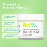 Mousse dentifrice sans parfum d'Uncle Harry's pour usage quotidien.