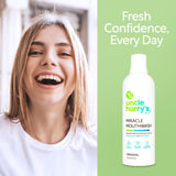 Uncle Harry's rince-bouche miracle — ingrédients naturels pour routine saine.