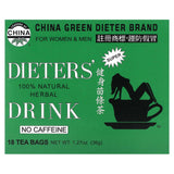 Uncle Lee's Tea Dieters dans sa boîte avec sachets, prêt pour un rituel sans caféine