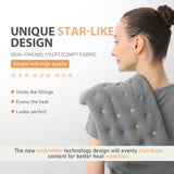 UNCN Bouillotte usage épaule et dos pour détente musculaire.