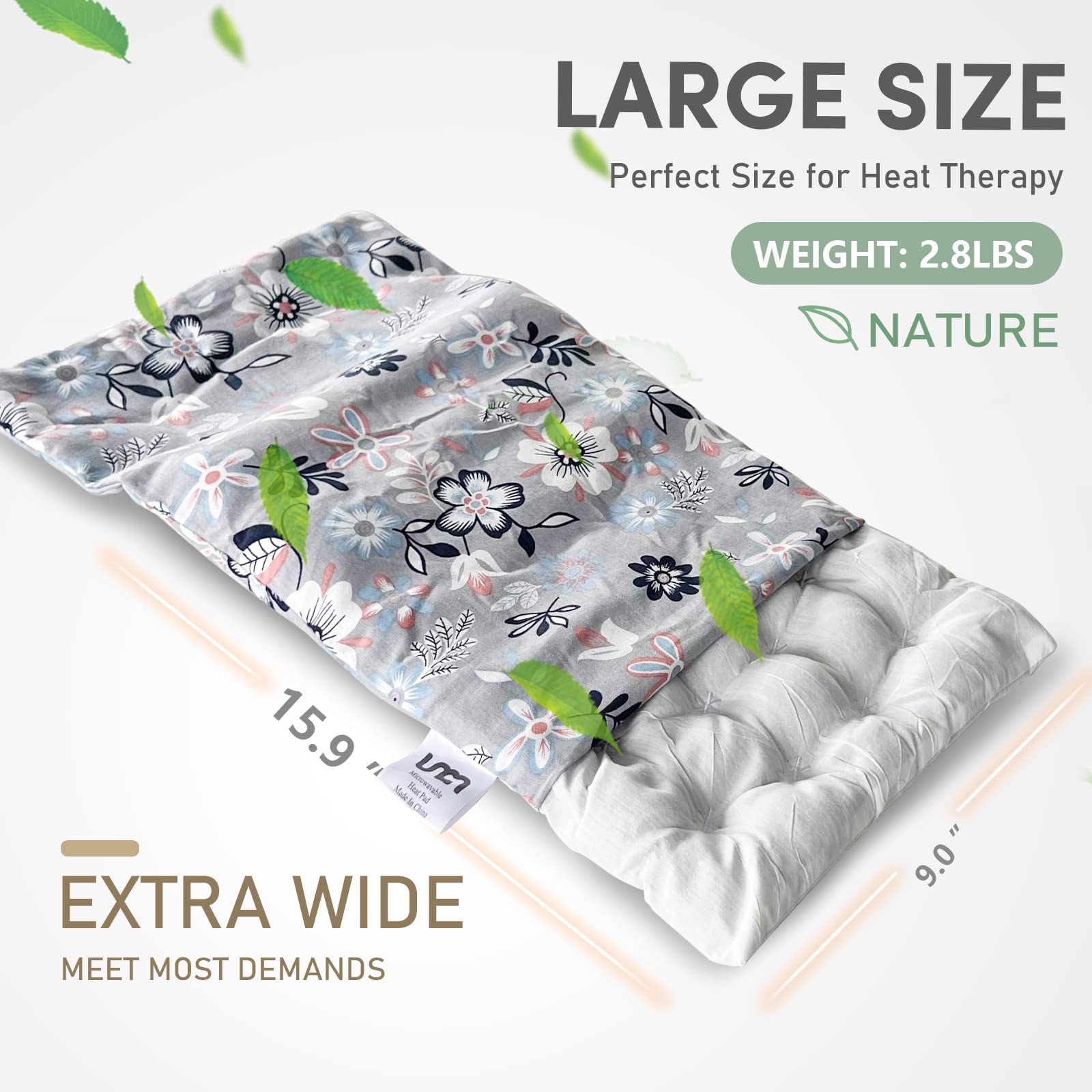 UNCN coussin chauffant poids environ 1,3 kg stabilité confort