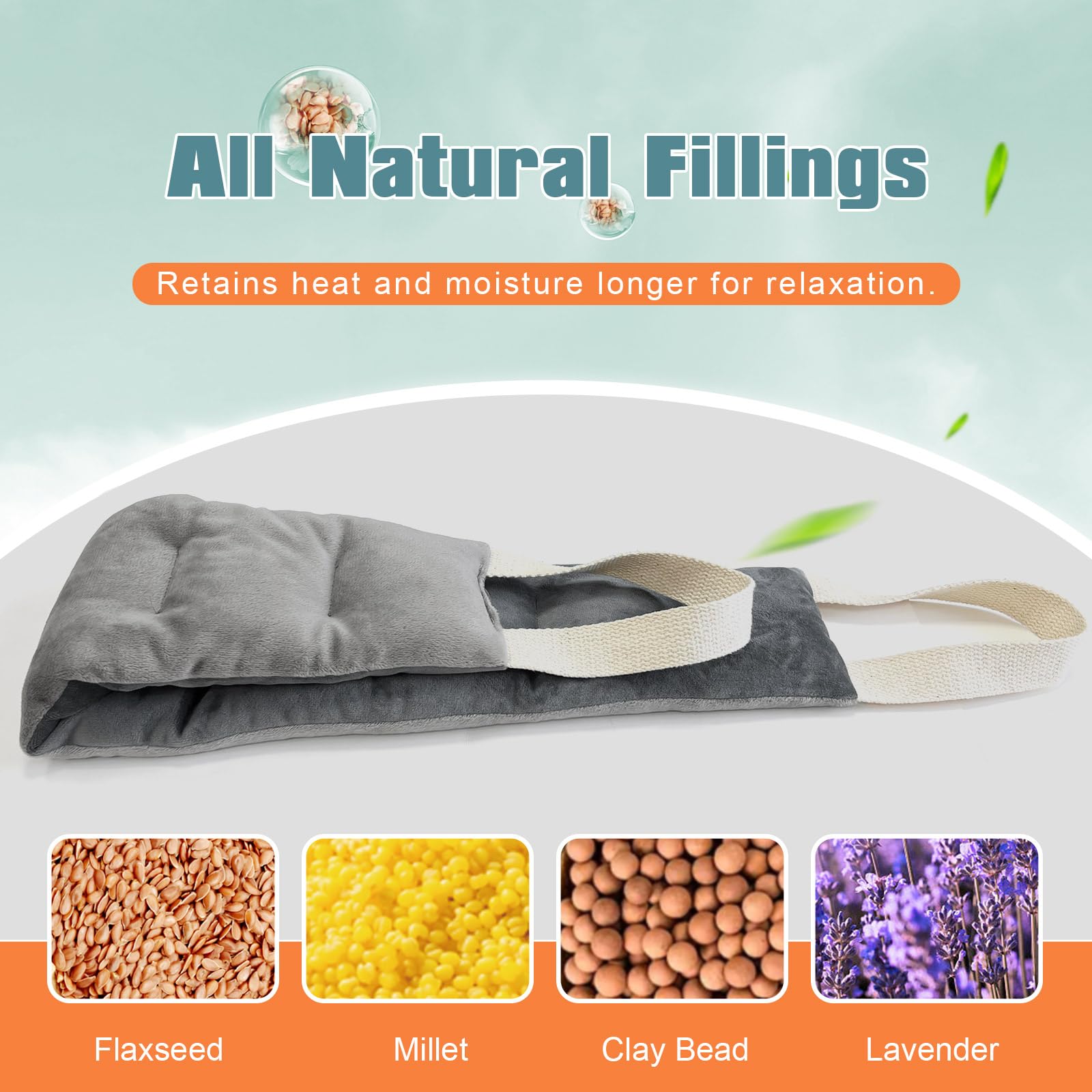 Remplissage naturel UNCN à grains et lavande pour chaleur durable