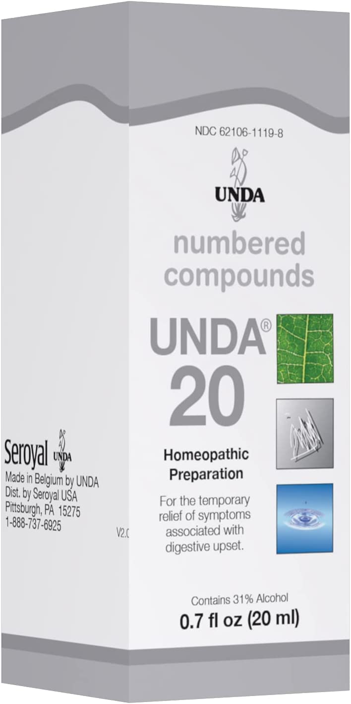 UNDA 20 Composés Numéro Bouteille: usage quotidien potentiel en homéopathie naturelle.