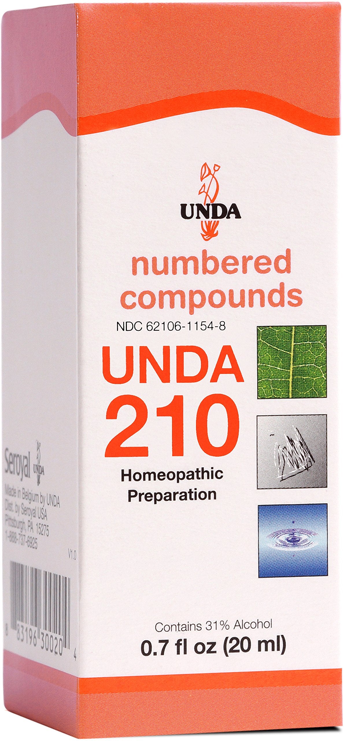 UNDA 210 Compounds - Flacon prêt à l'emploi pour routine quotidienne.