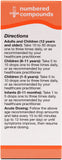 UNDA 212 Composes Numero — Etiquette claire, référence rapide et dosage