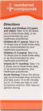 UNDA 228-compounds etiquette: étiquette claire affichant les composants et usage.
