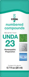 UNDA 23 Composés Numérotés — bouteille prête à l’emploi pour soutenir l’équilibre et le drainage