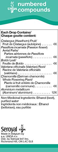 UNDA 24 composés numérotés — gouttes prêtes, soutien du système lymphatique