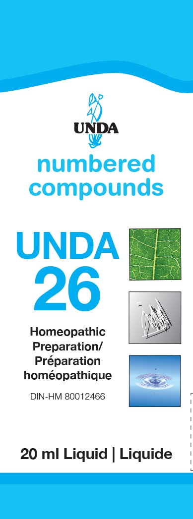 UNDA 26 Compounds: bouteille de 20 ml prête à l'emploi pour le bien-être général.