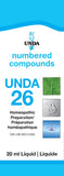 UNDA 26 Compounds: bouteille de 20 ml prête à l'emploi pour le bien-être général.